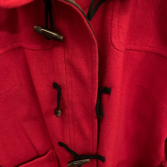 Old Navy Red Pea Coat X Large - Picture 7 of 8